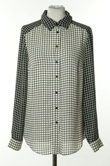 Koszula biało-czarna w kratkę