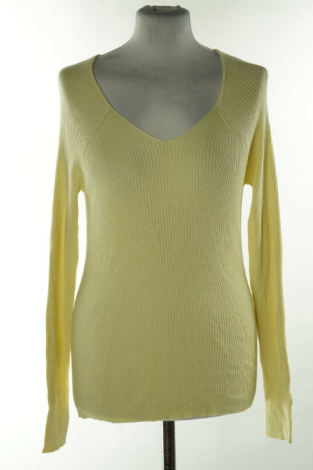 Sweter cienki żółty