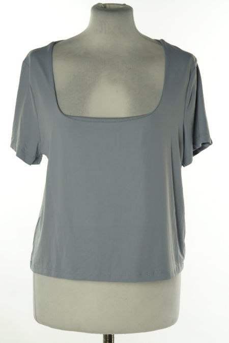 Koszulka szaro-fioletowa gładka, PRIMARK