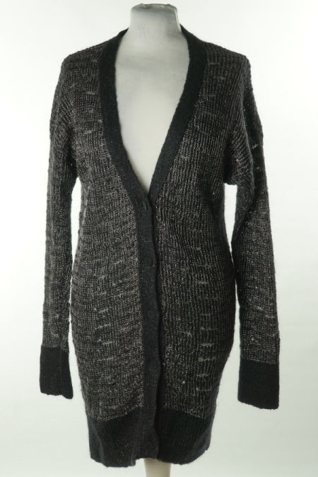 Kardigan czarny zapinany na guziki