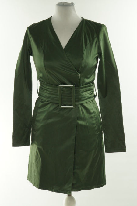 Sukienka zielona z paskiem