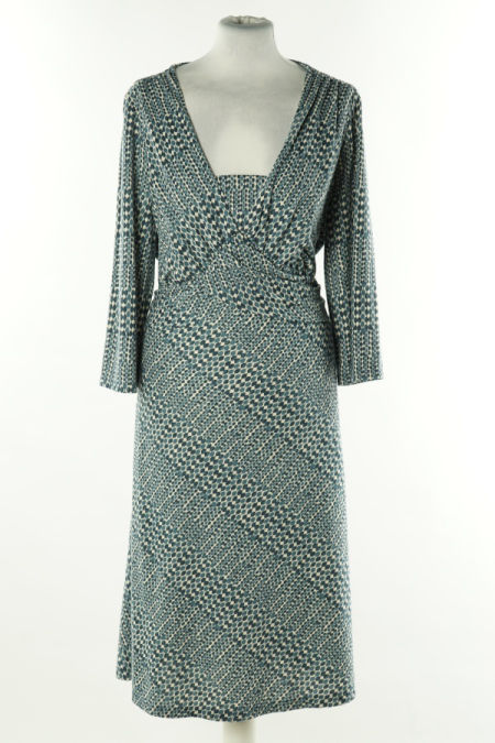 Sukienka biało-niebieska