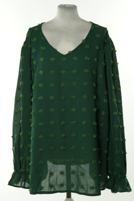 Bluzka zielona w kropki 3D