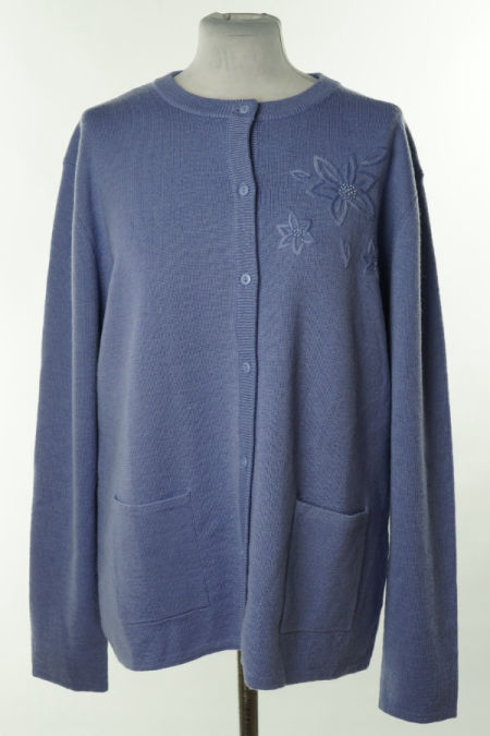 Kardigan fioletowy(50%WEŁNY)