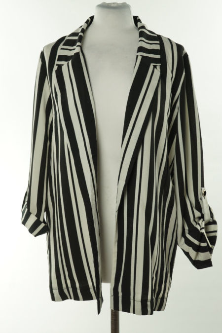 Narzutka biało-czarna w paski, PRIMARK