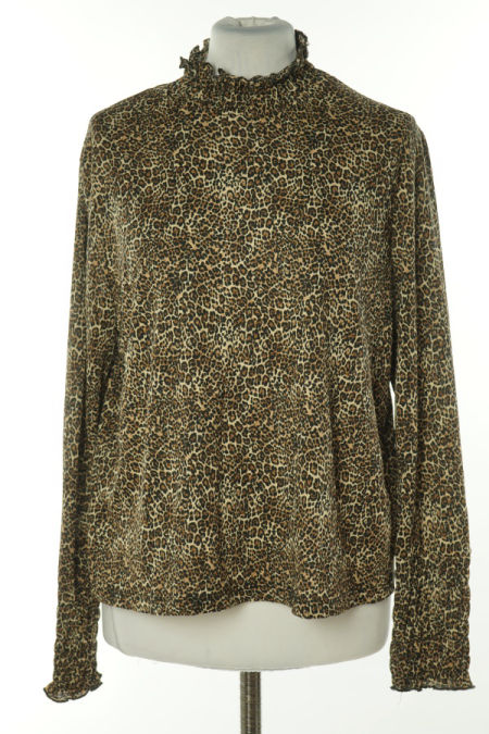 Bluzka beżowo-brązowa w cętki, PRIMARK