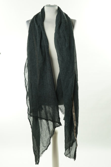 Szal granatowo gładki