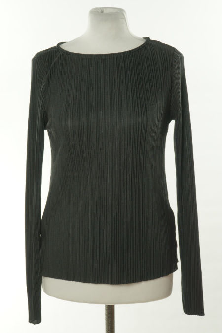 Bluzka czarna plisowana