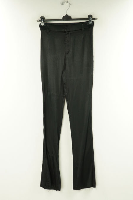 Spodnie czarne satynowe, ZARA