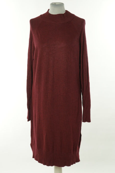 Sukienka sweterkowa bordowa