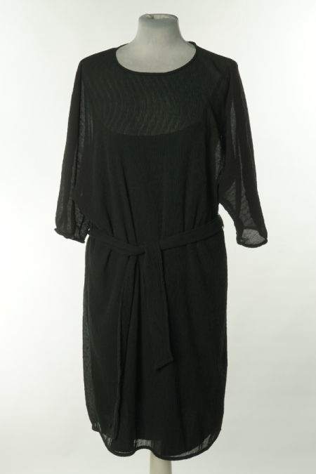 Sukienka czarna z paskiem, ARMANI