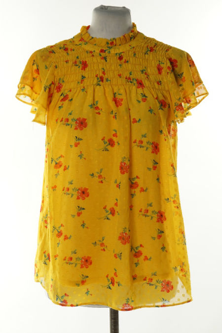 Bluzka żółta w kwiatki