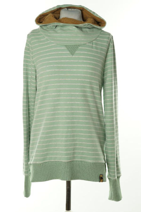 Bluza zielona w białe paski
