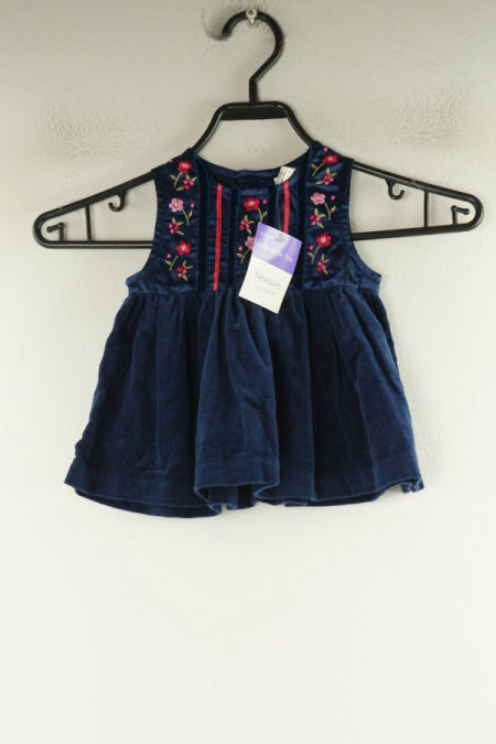 Sukienka granatowa w kwiatki