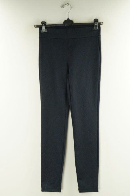 Leginsy granatowo-czarne wzorzyste