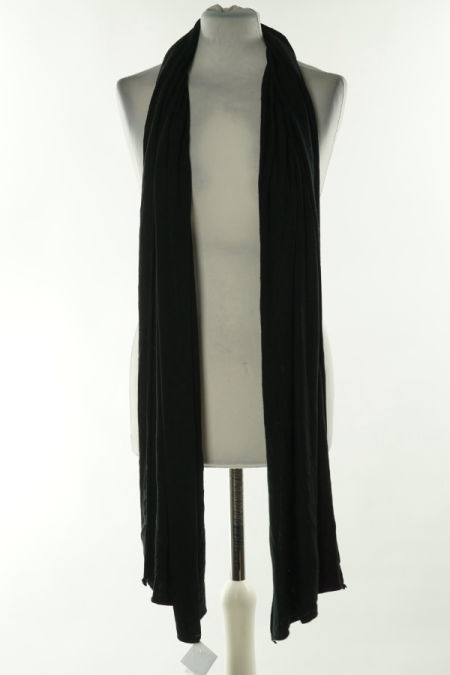 Szal czarny gładki