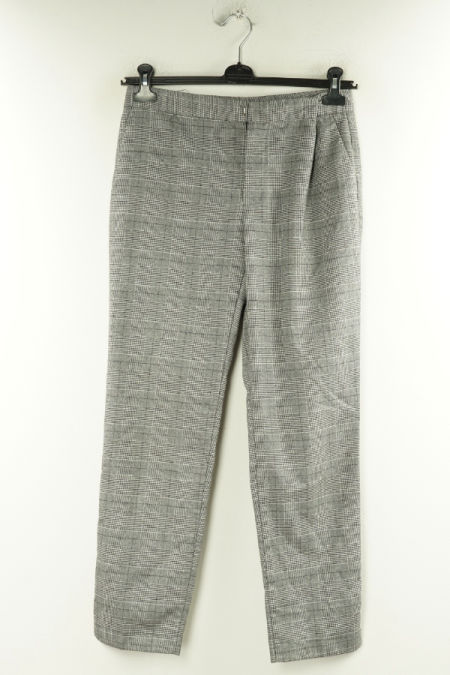 Spodnie materiałowe szare w kratkę, ZARA