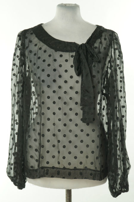 Bluzka czarna w kropki