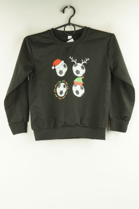 Bluza czarna świąteczna w piłki