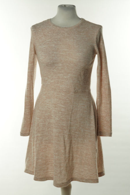 Sukienka sweterkowa różowa melanż