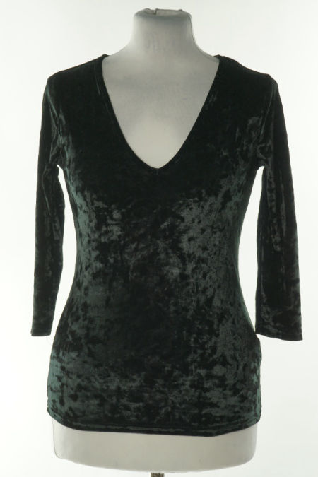 Bluzka czarna welurowa