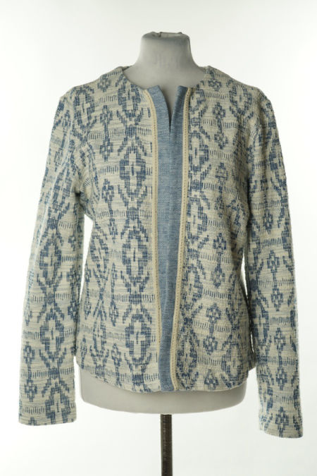 Narzutka biało-niebieska