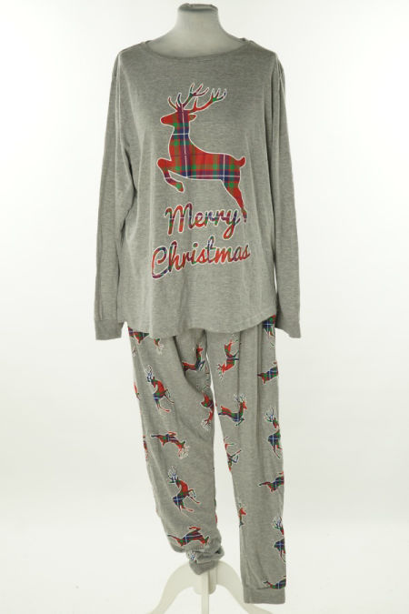 Piżama szara świąteczna