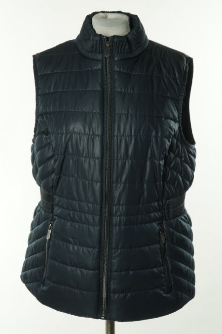 Bezrękawnik granatowy lekko pikowany