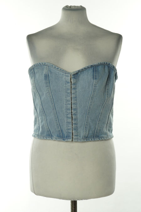 Top niebieski jeansowy