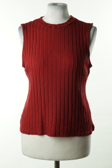 Bluzka burgundowa prążkowana 
