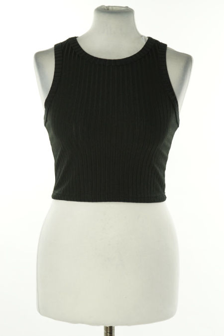 Top czarny prążkowany