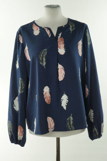 Bluzka granatowa w piórka