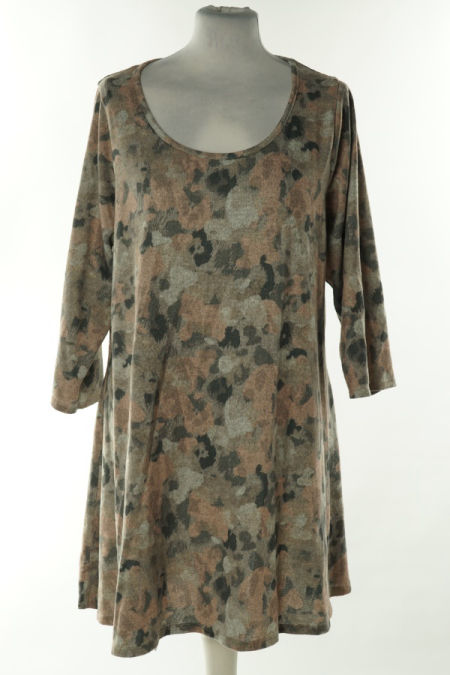 Bluzka sweterkowa szara w cętki