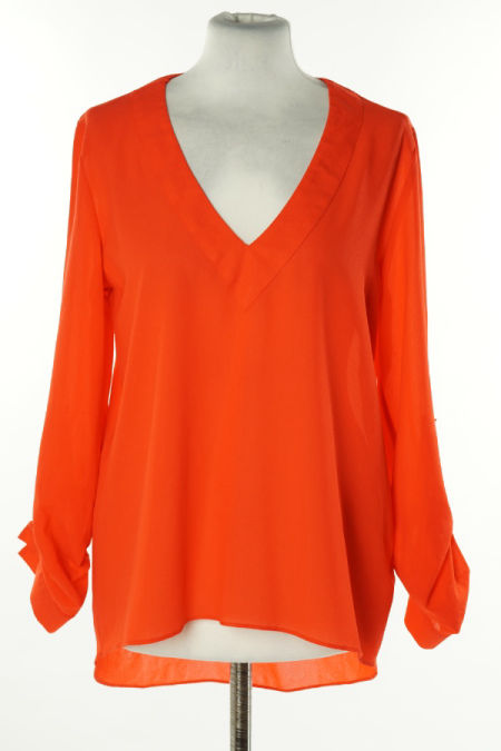 Bluzka czerwona gładka