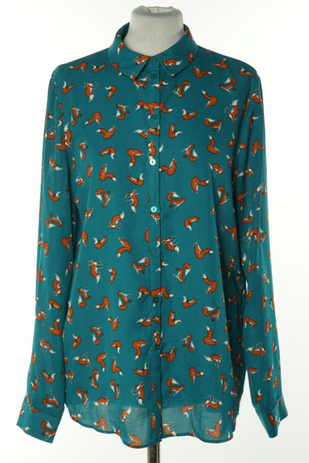 Koszula zielona w lisy