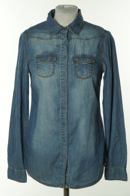 Koszula niebieska jeansowa, H&M