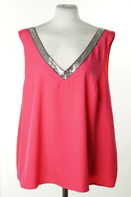 Bluzka różowa z cekinami