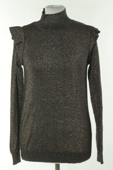 Sweter czarny połyskujący