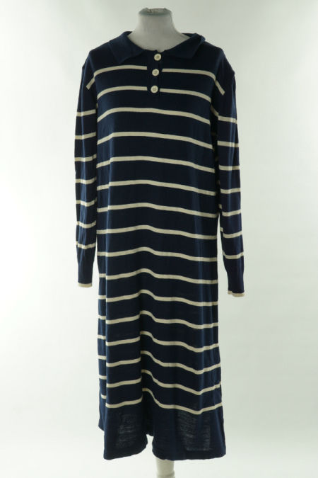 Sukienka granatowa w białe paski