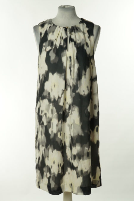 Sukienka biało-szara