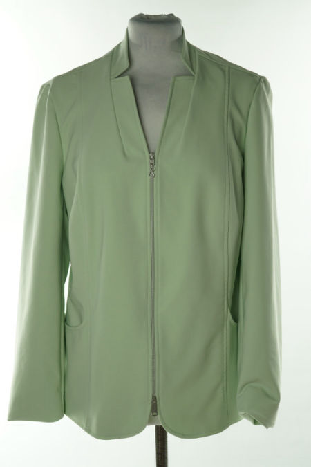 Marynarka miętowa na suwak