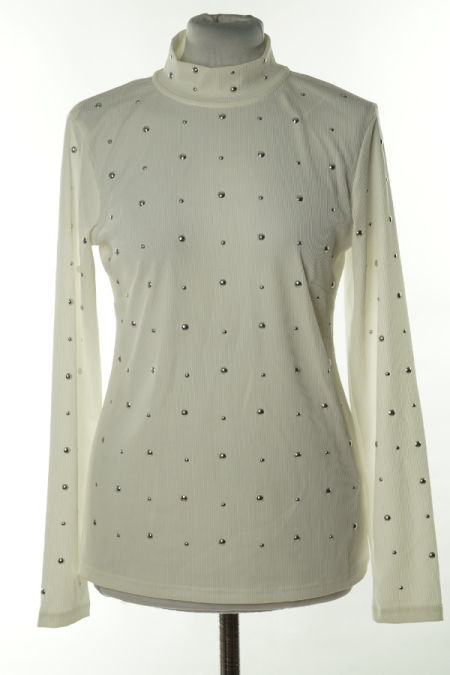 Bluzka biała z dżetami