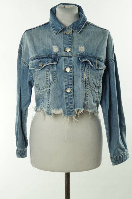 Kurtka niebieska jeansowa krótka