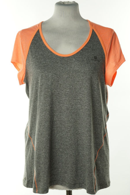 Koszulka szaro-pomarańczowa sportowa