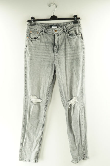 Spodnie jasnoszare z przetarciami