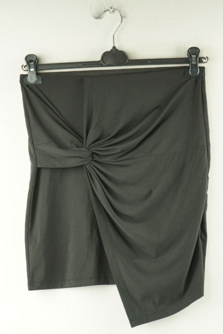 Spódnica z wiązaniem dekoracyjnym czarna 