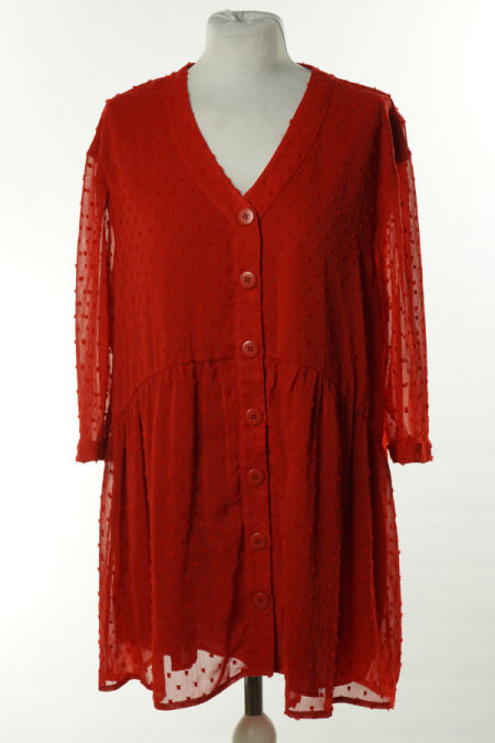 Koszula czerwona w supełki