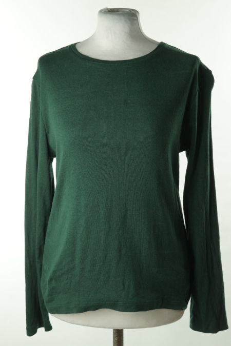 Bluzka ciemnozielona z długim rękawem