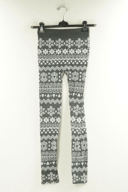 Legginsy szare we wzory