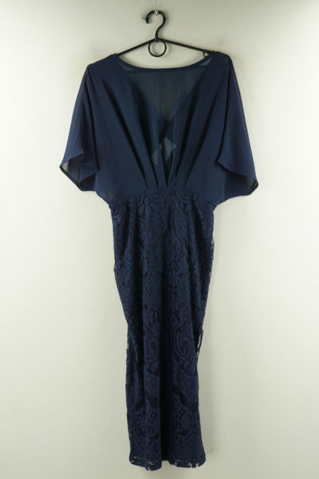 Sukienka granatowa z koronką